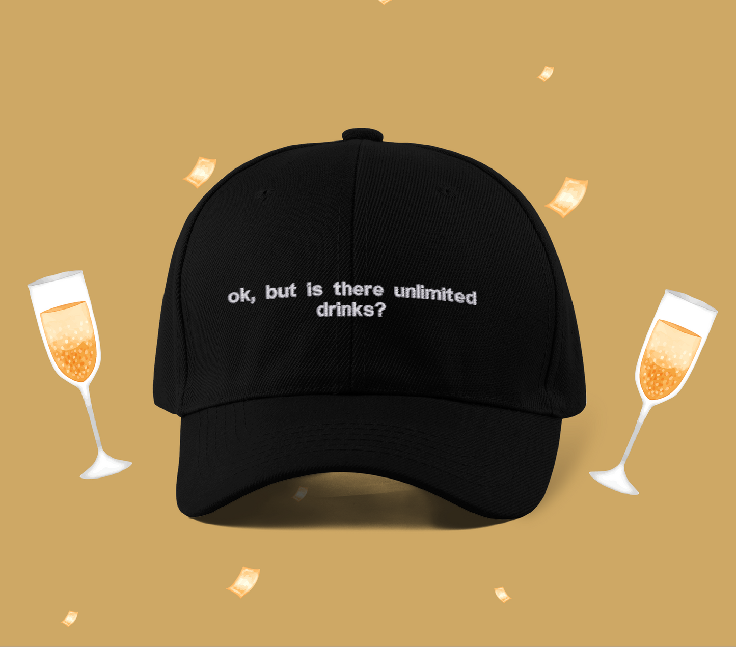 Unlimited Drinks Embroidered Dad Hat | Traversing Levels