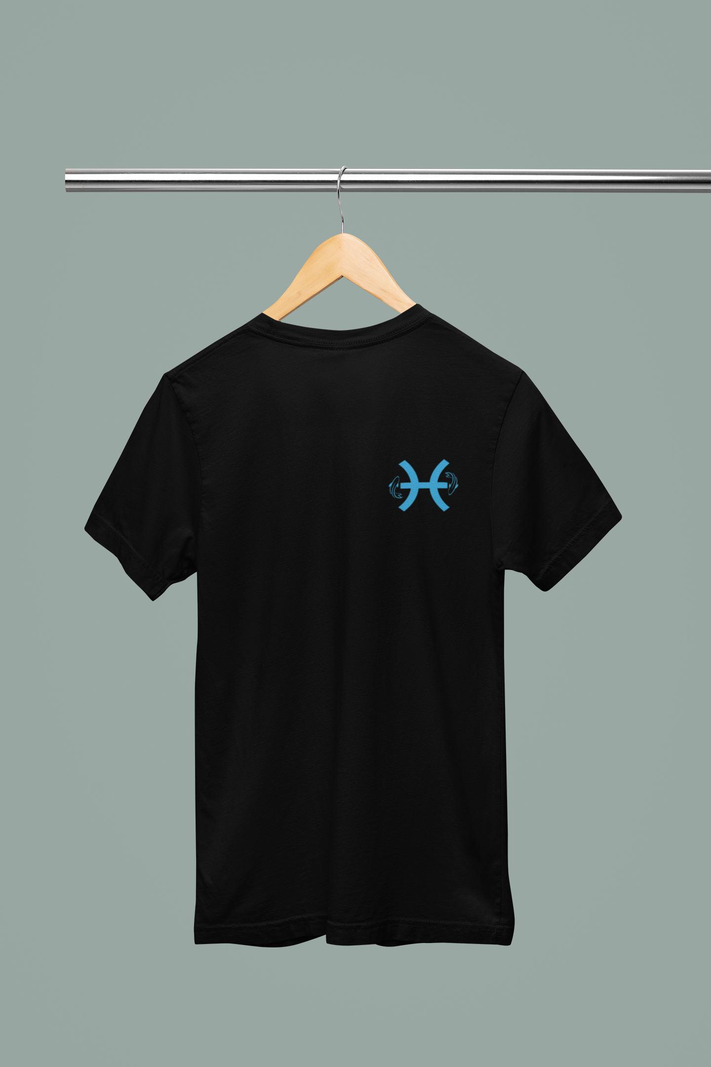 Pisces Embroidered Zodiac Shirt – Upper Chest | Traversing Levels