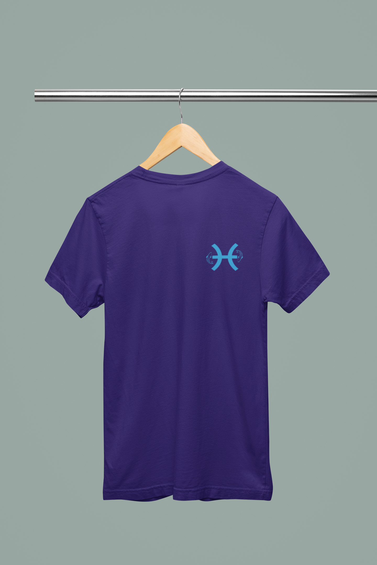 Pisces Embroidered Zodiac Shirt – Upper Chest | Traversing Levels