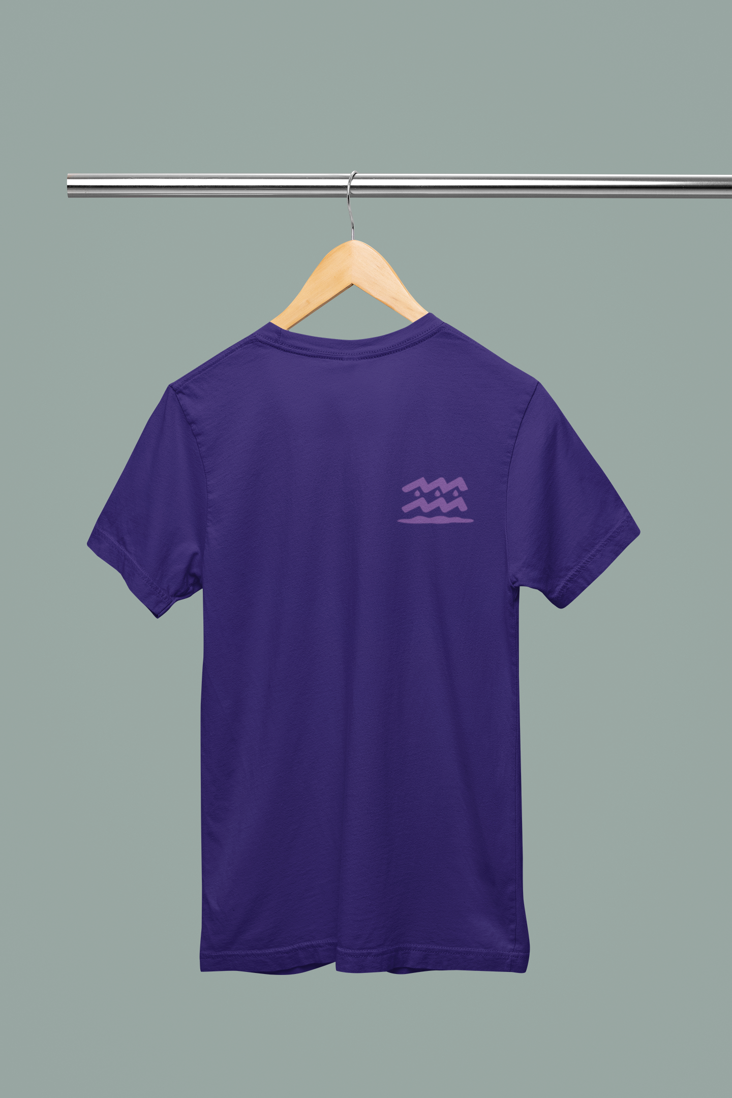Aquarius Embroidered Zodiac Shirt – Upper Chest | Traversing Levels