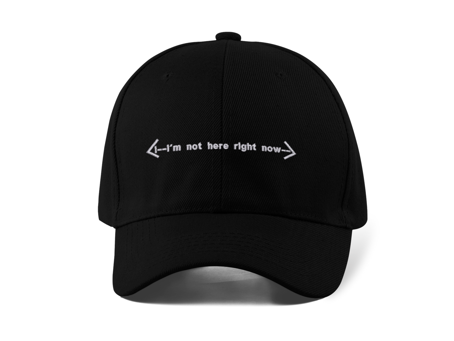 I'm Not Here Right Now Funny Computer Humor Embroidered Dad Hat | Traversing Levels