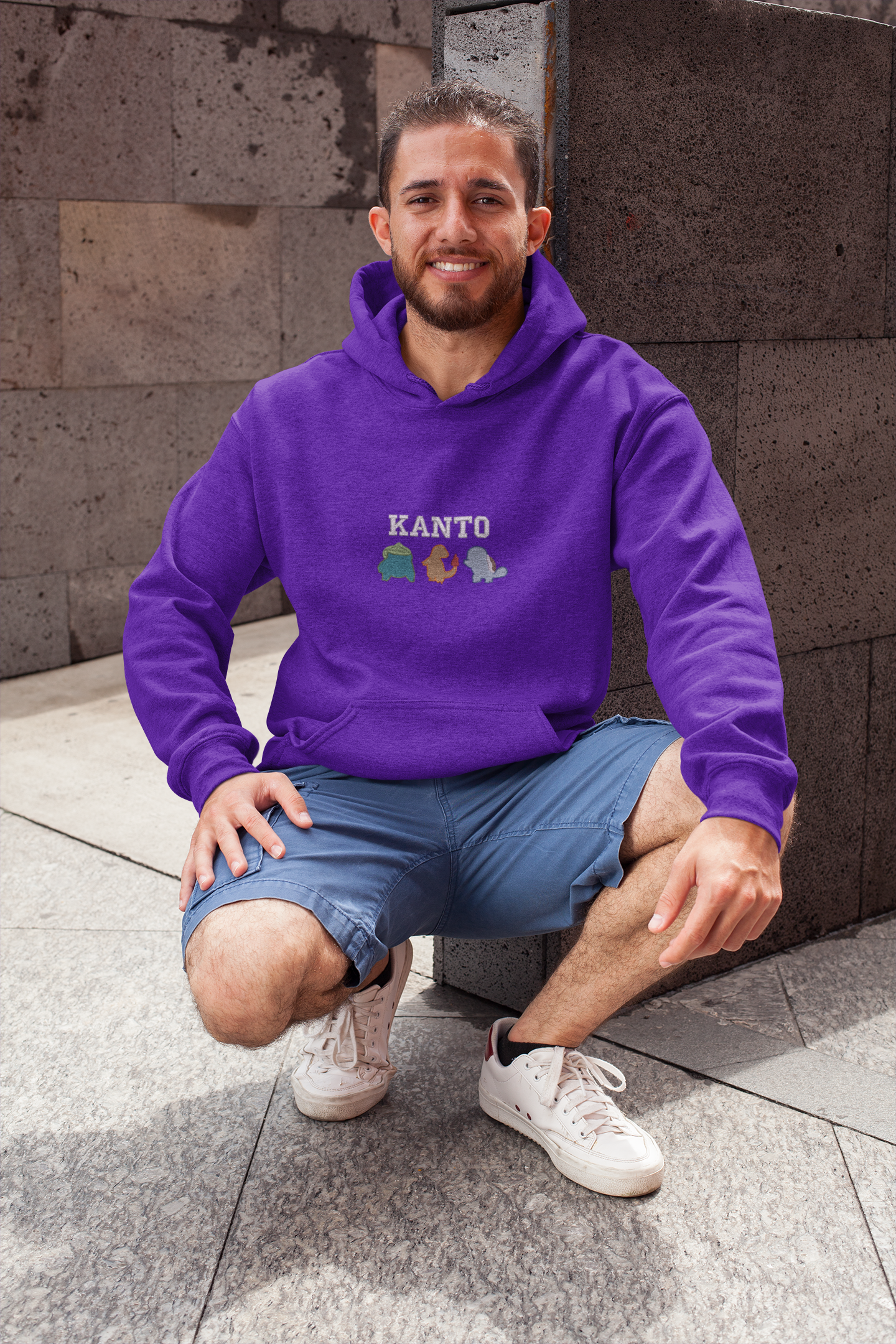 Kanto Journey Down Your Journey Video Game Inspired Embroidered Hoodie | Traversing Levels
