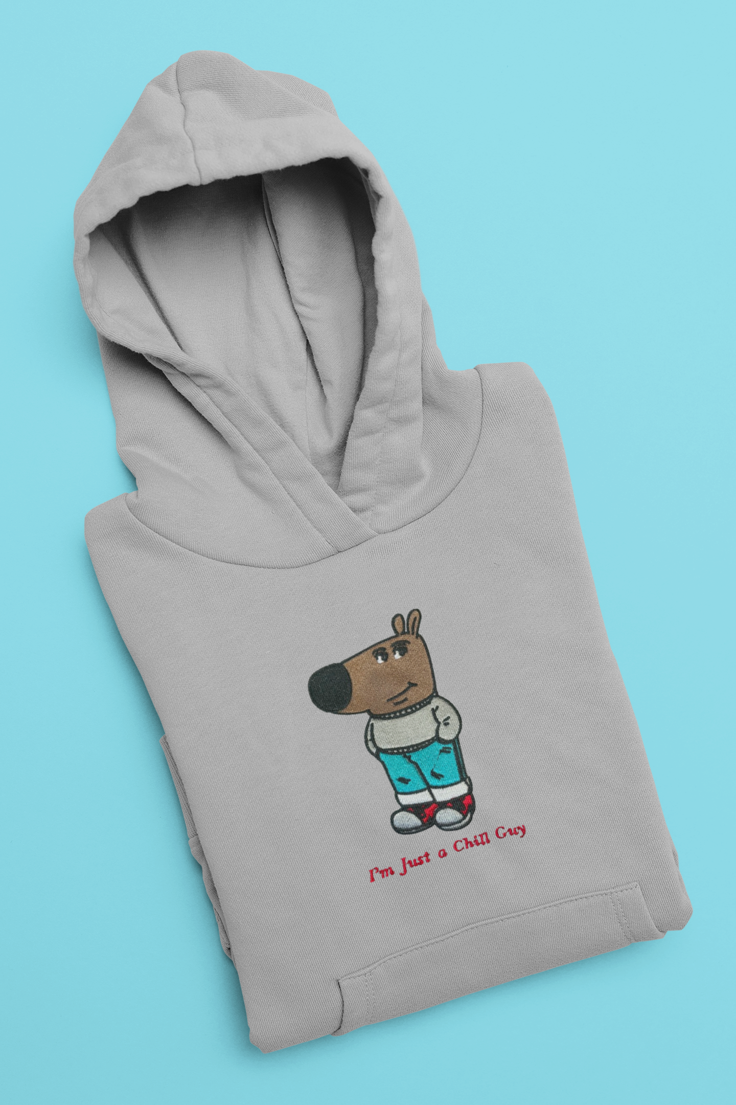 Chill Guy Meme Embroidered Hoodie | Traversing Levels