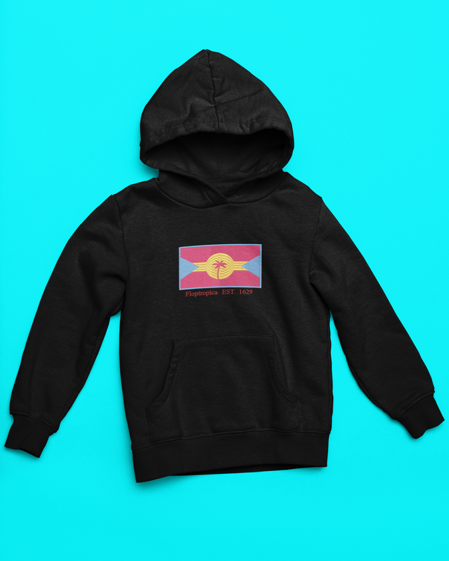 Floptropica Embroidered Hoodie | Traversing Levels