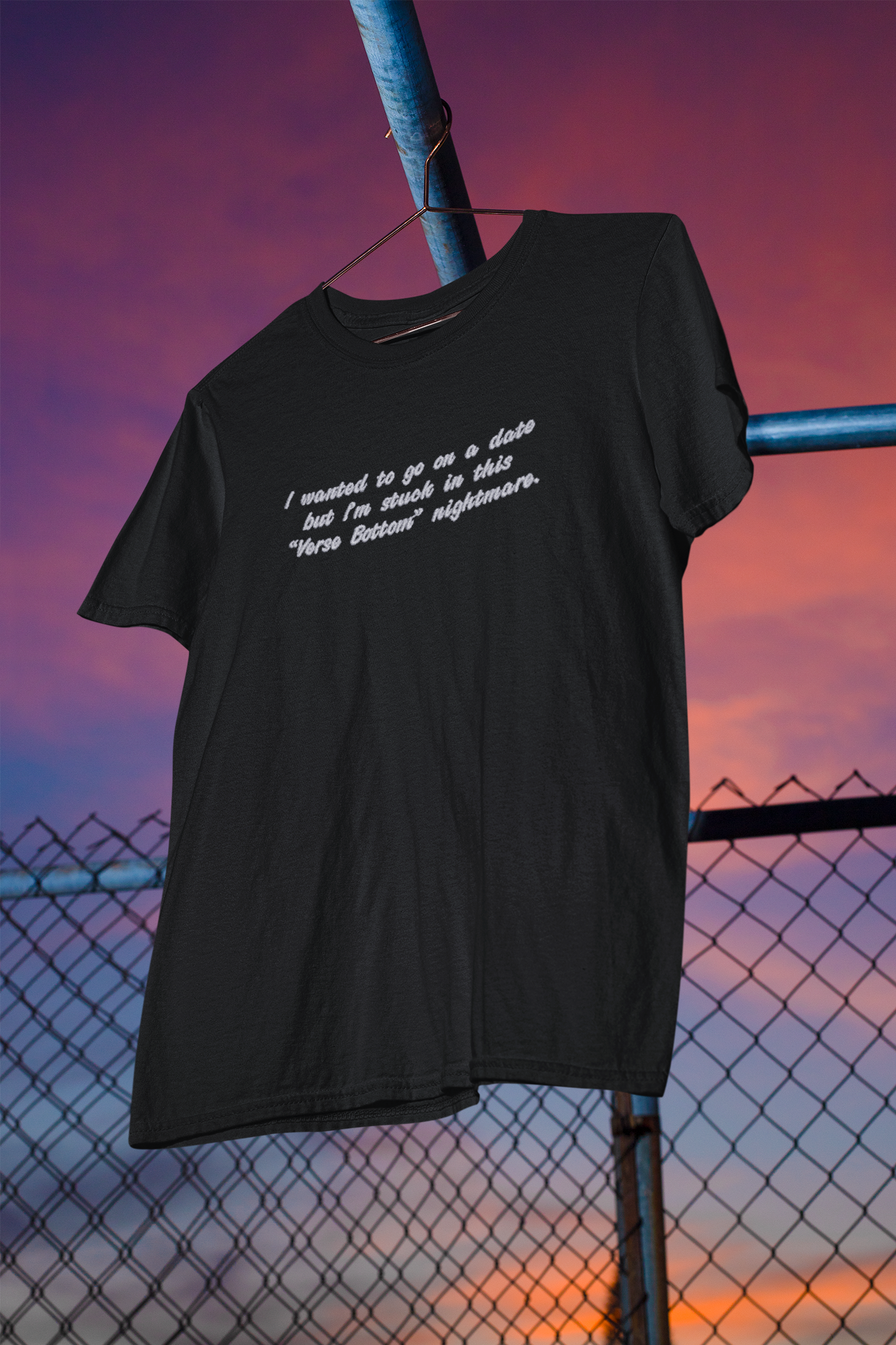 Verse Bottom Nightmare Funny Embroidered T-Shirt | Traversing Levels