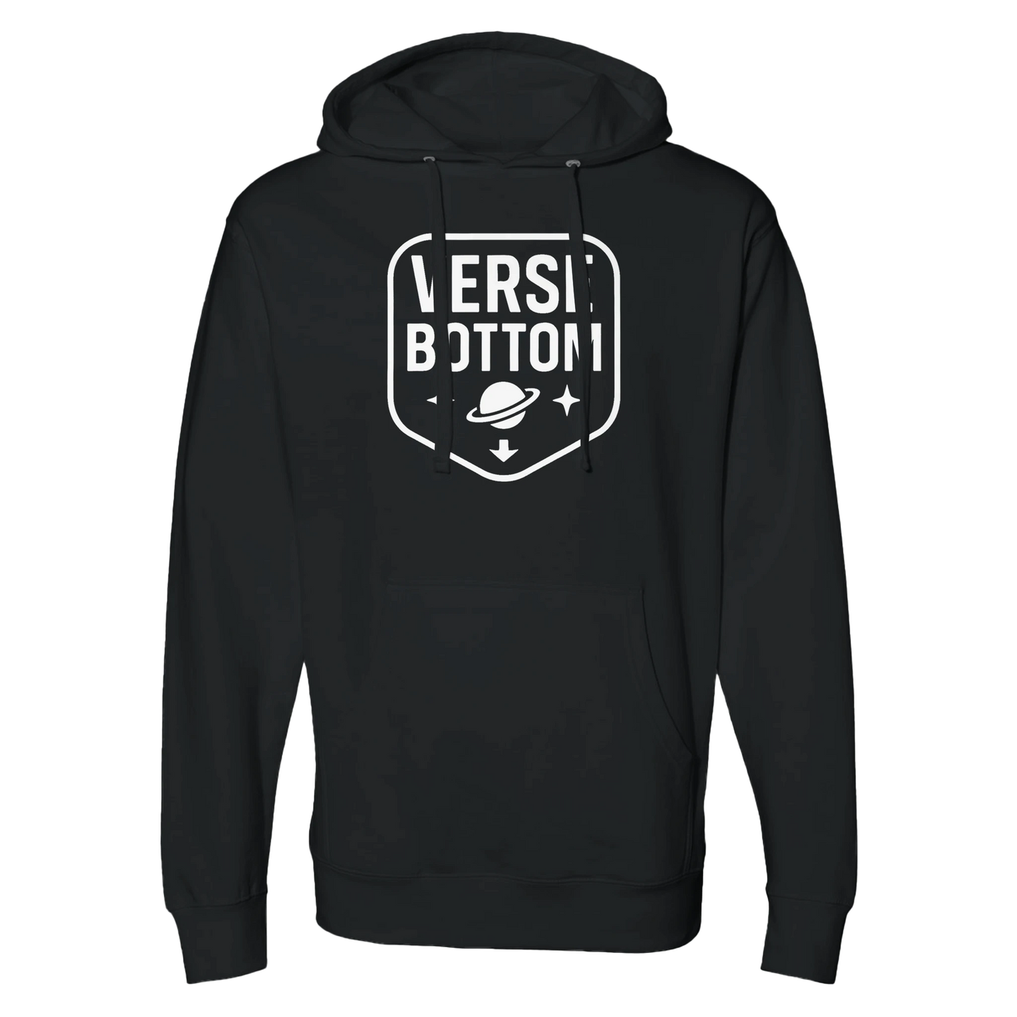 Verse Bottom Men's Funny Midweight Hooded Sweatshirt | Traversing Levels