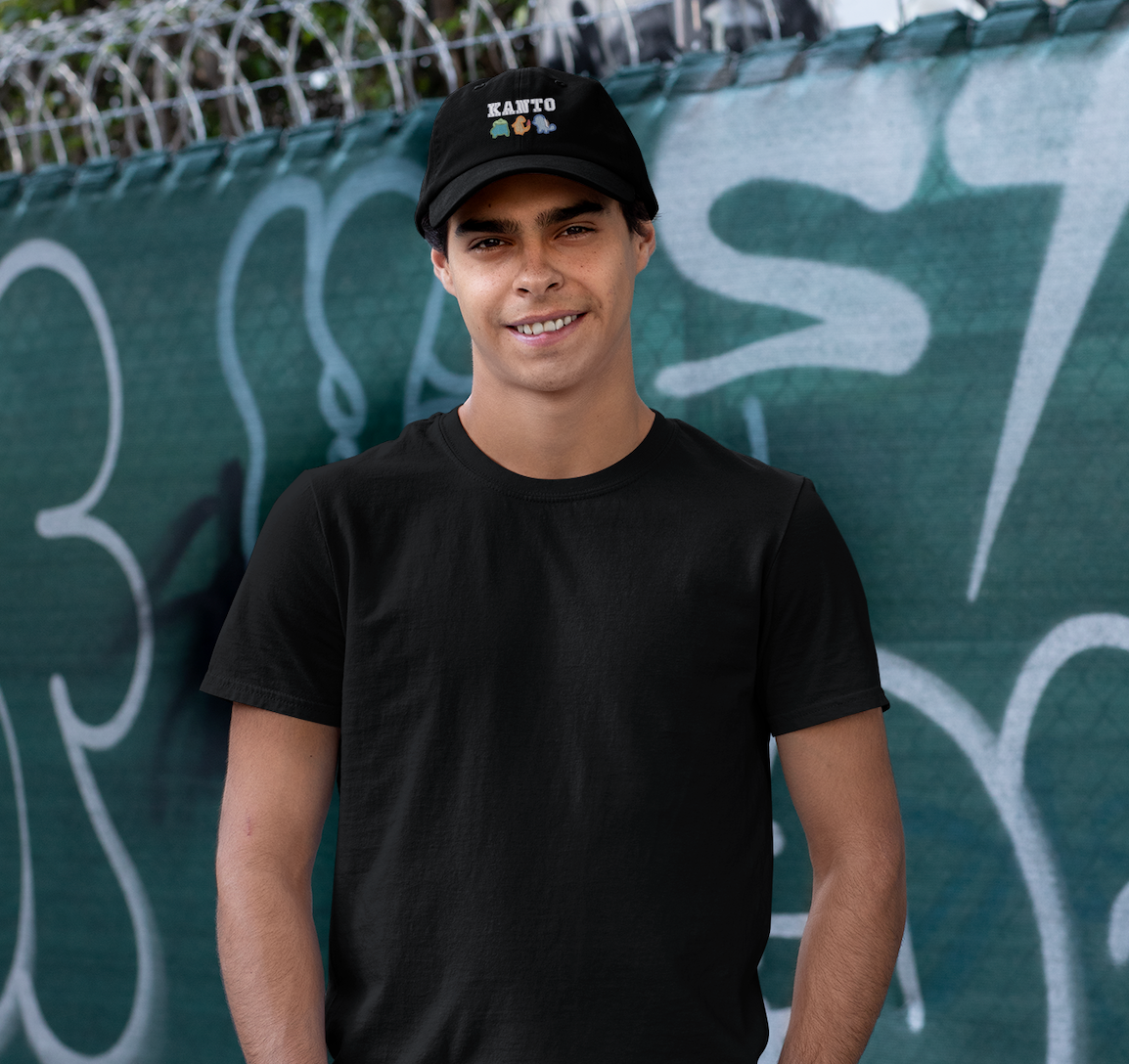 Kanto Journey Down Your Memories Video Game Inspired Embroidered Dad Hat | Traversing Levels