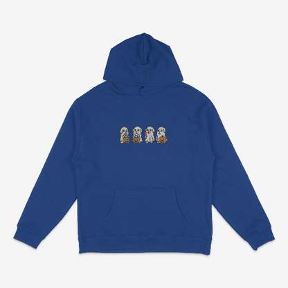 Spooky Ghost Dogs Embroidered Hoodie | Traversing Levels
