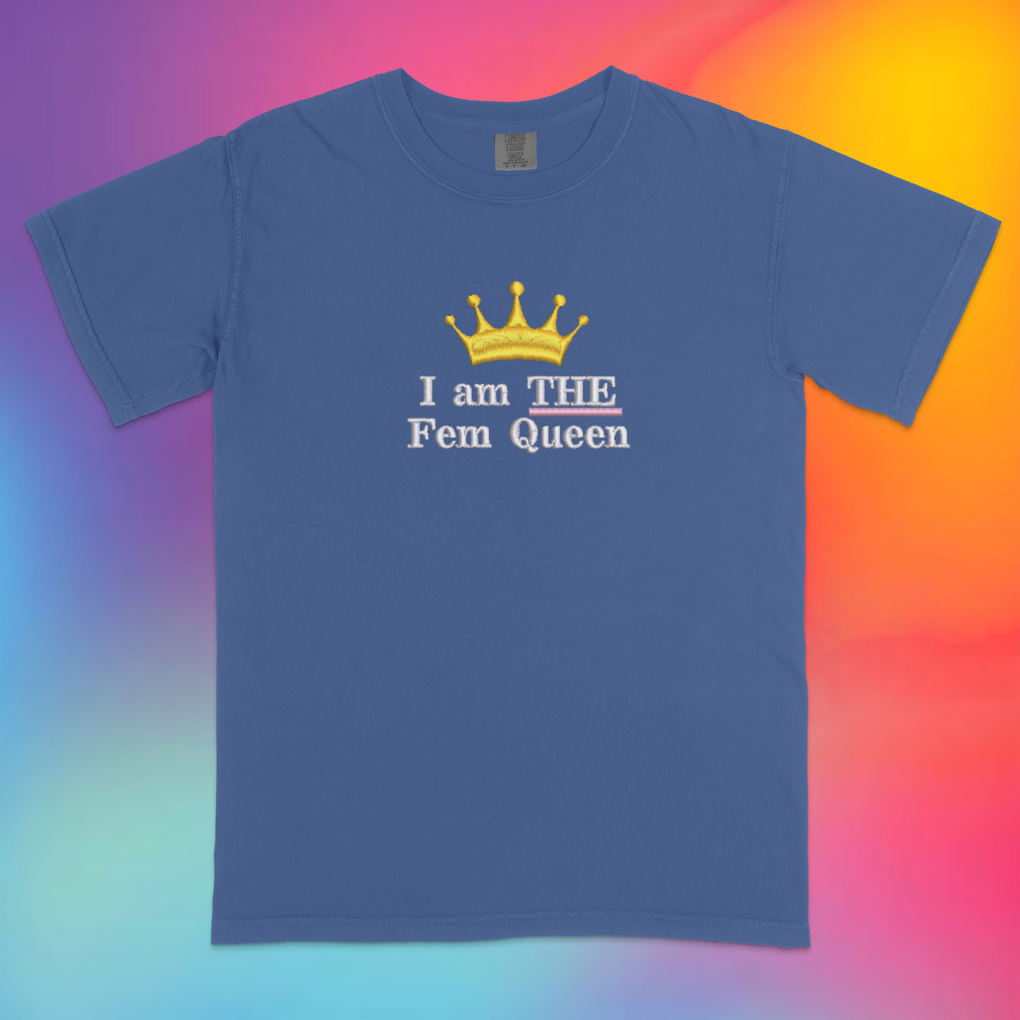 Fem Queen Embroidered Funny T-Shirt –  Fem Statement | Traversing Levels