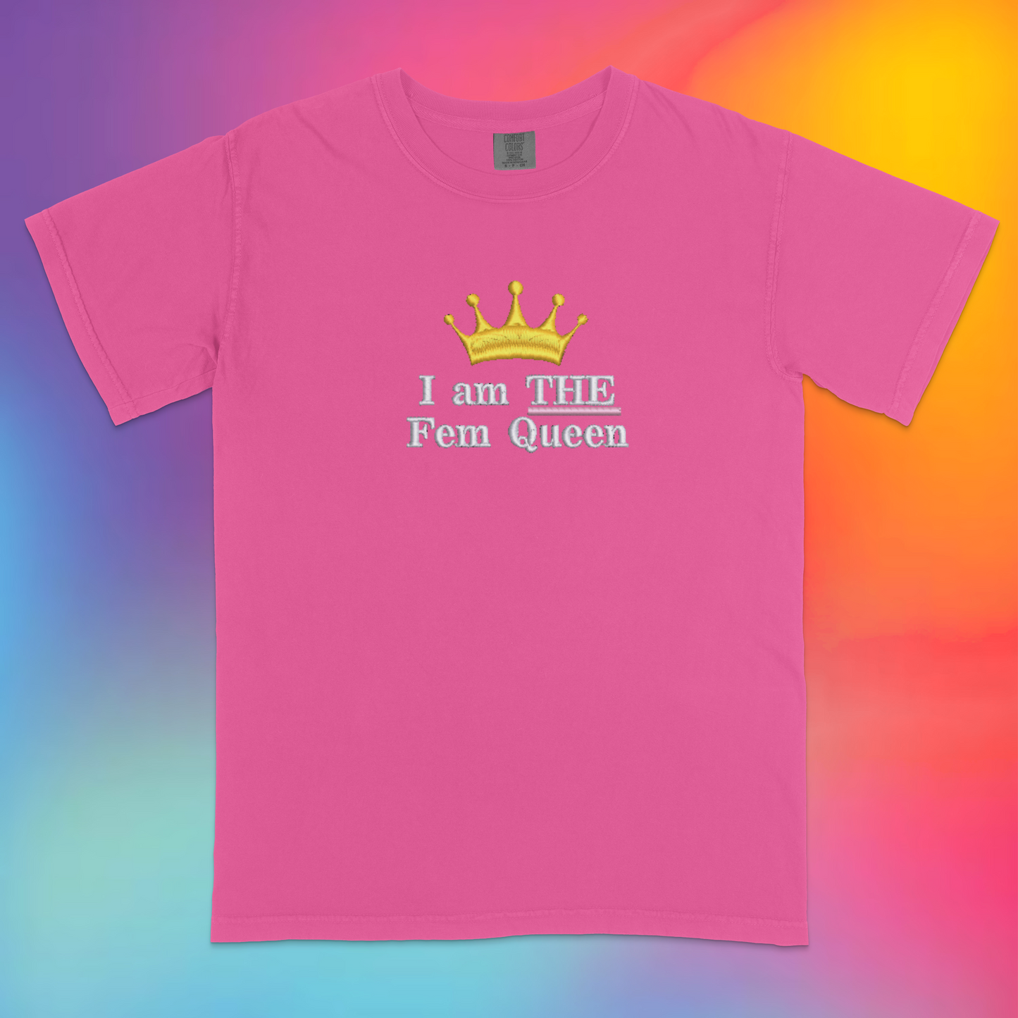 Fem Queen Embroidered Funny T-Shirt –  Fem Statement | Traversing Levels