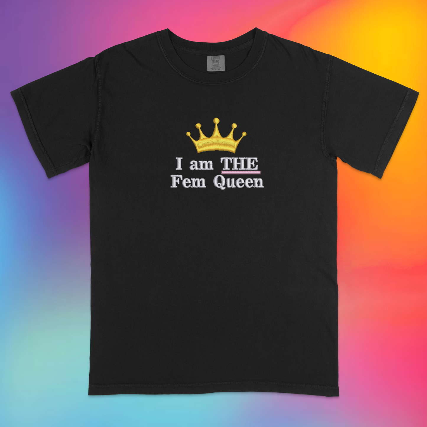 Fem Queen Embroidered Funny T-Shirt –  Fem Statement | Traversing Levels