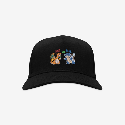 Red Vs. Blue Embroidered Video Game Themed Dad Hat | Traversing Levels