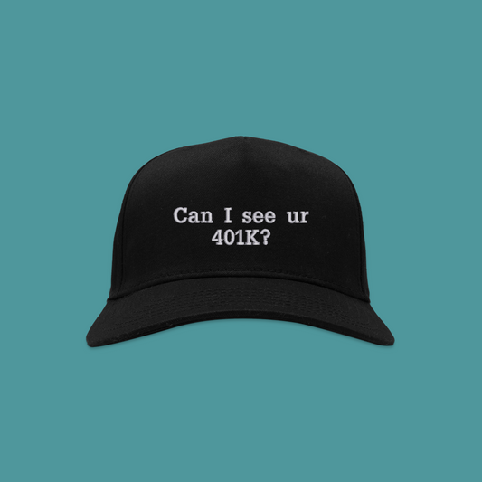 Can I See your 401K Embroidered Funny Dad Hat | Traversing Levels