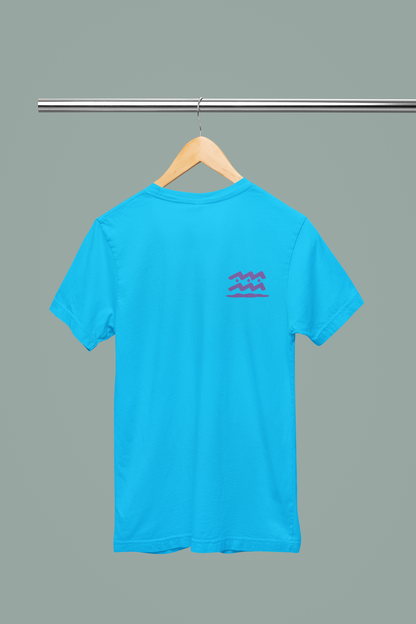 Aquarius Embroidered Zodiac Shirt – Upper Chest | Traversing Levels