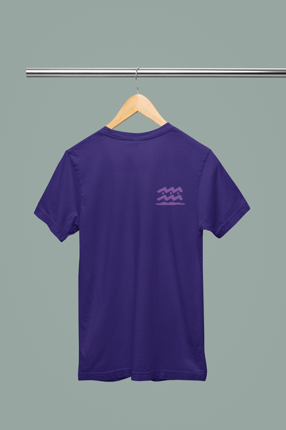 Aquarius Embroidered Zodiac Shirt – Upper Chest | Traversing Levels