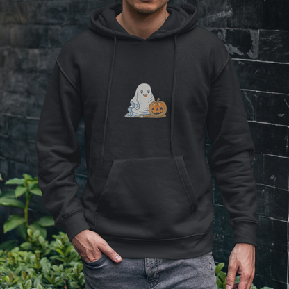Spooky Ghost Embroidered Hoodie | Traversing Levels